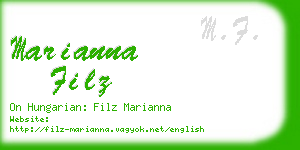 marianna filz business card